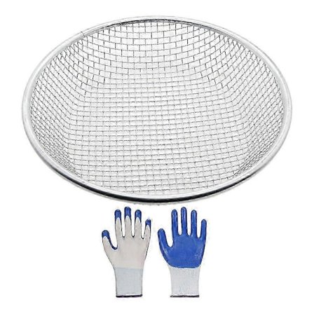 Havesand Jord Kompost Si, Sigte kompatibel med Sand Sten Jord Kompost, kompatibel med 5 Gallon Spand (1/4 Inc