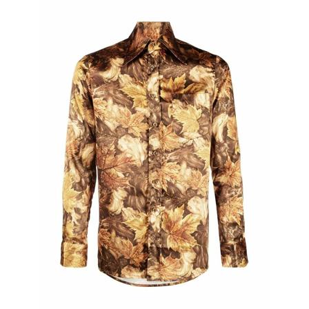 ERL Casual Shirts brun, Herr, Herr, Storlek: XS