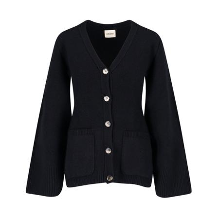 Khaite, Cardigans Zwart, Dames, Maat:M
