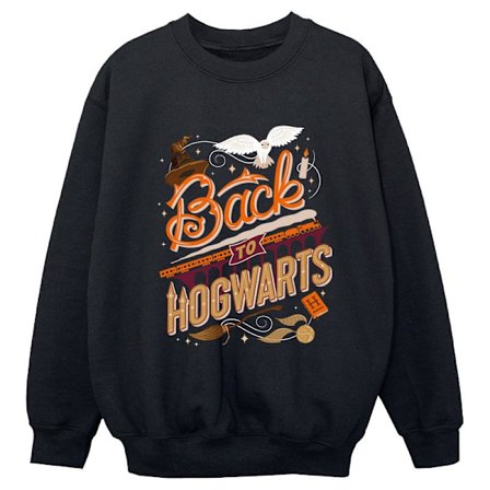 Harry Potter Tjejer Tillbaka Till Hogwarts Sweatshirt 3-4 År Svart