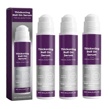1-3X 15ml Hiusten Tuuheuttava Seerumi Biotiini Roll-On Applikatorilla Volyymin Lisäämiseen Ohentuville Hiuksille Miehille ja Naisille, Ei-Rasvainen 