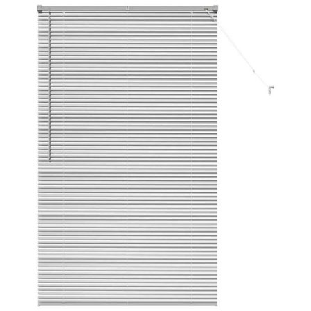 Venezianergardiner i aluminium - vidaXL - Silver - 105x175 cm - Matt finish - Manuell ljuskontroll