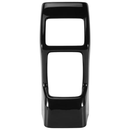 Bilsvart blank bakre luftkonditioneringsventilutlopp Ram Anti-kick Panel Cover Trim för Honda Vezel HR-V HRV 2021 2022