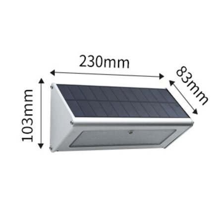 1 st varmvit solvägglampa för hem utomhus trädgård belysning balkong gård layout vattentät belysning aluminiumlegering superljus gatubelysning