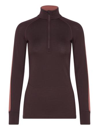W Z Knit 260 Ls Half Zip Icebreaker Brown
