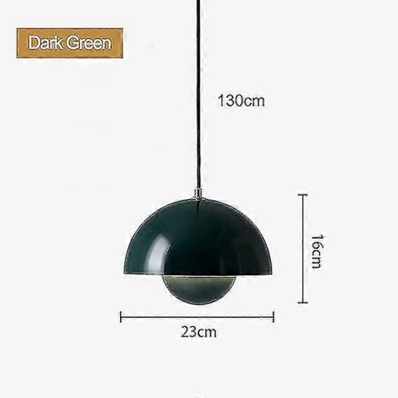 Moderne blomsterpotte pendellampe halvcirkel restaurant hængende loftslampe indendørs stue bar køkkenø lamper