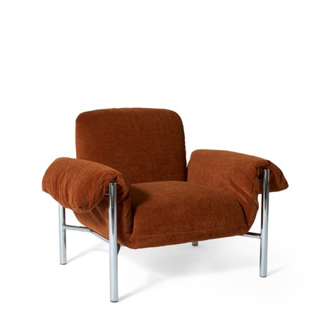 Muffle loungestol - Kobber - 108x83x79 - Lænestol