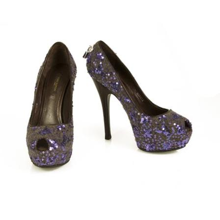 Louis Vuitton Vintage pre-owned Peep Toe Pumps Lilla, Dame Vintage Sko, Størrelse: 37 EU