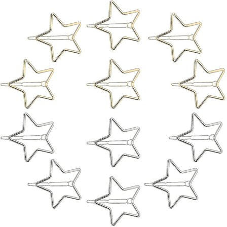 20 stjärnhårklämmor, stjärnhårspännen, fashion huvudbonader håraccessoarer