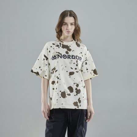 66 North men's Hringbraut Tops - Eggshell Print - 2XL