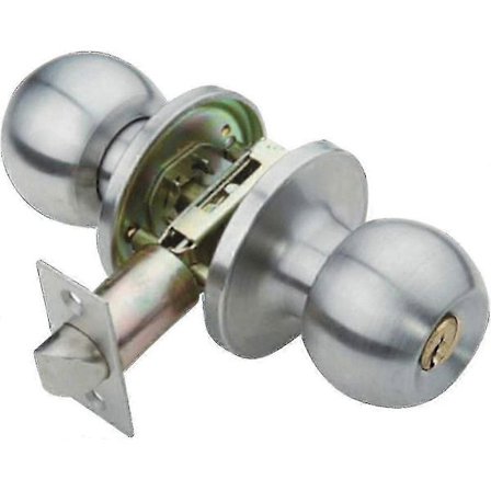 Dörrlås med nyckel, sovrumsdörrlås, innerdörrlås för rum, kontor, arbetsplats