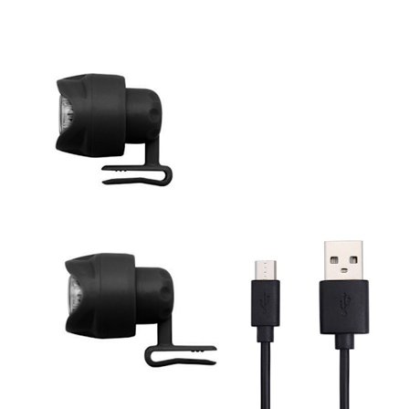 1/2ST Strålkastare För Croc Skor Charms BLACK CHARGE CHARGE