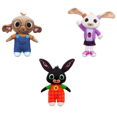 3-Pack BING Gosedjur Bing, Coco & Nicky Plush Leksak 21-25cm