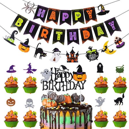 Halloween bursdagsfest dekorasjoner Halloween dekorasjoner banner