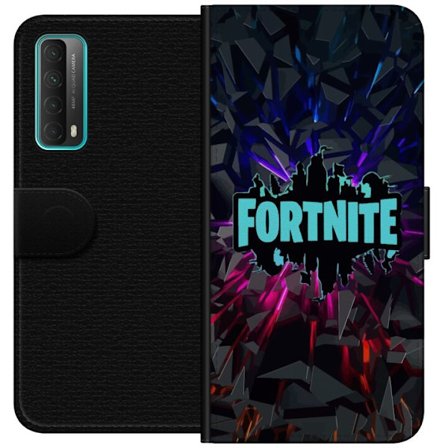 Kompatibel Tegnebogsetui til Huawei Huawei P smart 2021 Spilinspireret abstrakt logo design med eksplosive former, neonlys og dynamisk energi til mode