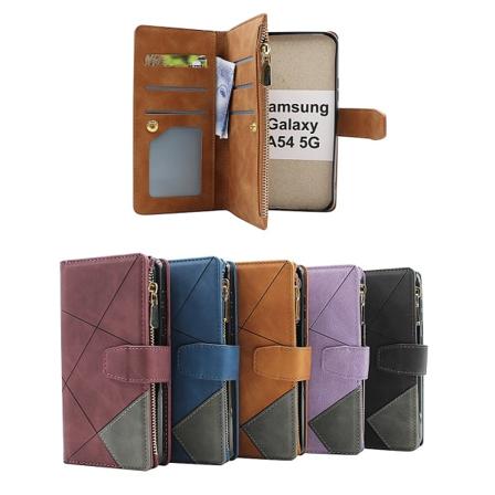 XL Standcase Lyxfodral Samsung Galaxy A54 5G Marinblå