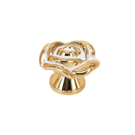 15 st rosformade plastknoppar för skåp, garderob och lådor