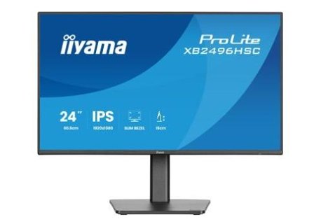 iiyama a ProLite XB2496HSC-B1 - LED monitor - 24" (23.8" viewable) - 1920 x 1080 Full HD (1080p) @ 144 Hz - IPS - 300 cd/m² - 1500:1 - 3 ms - HDMI,