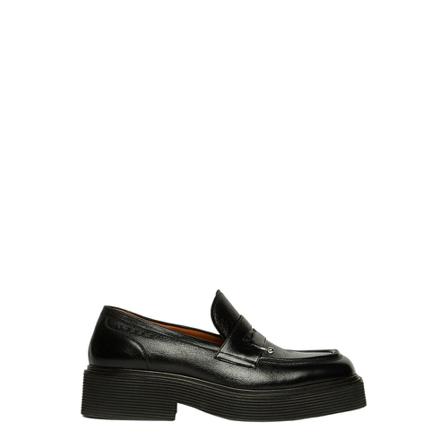 Marni, Loafers Zwart, Dames, Maat:39 EU,leer
