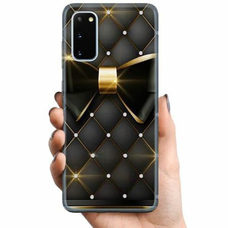 Samsung Galaxy S20 Tpu Mobilskal Gyllene Rosett