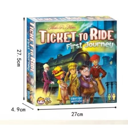 Engelsk och amerikansk version av hela serien Ticket To Ride Europe brädspelskort