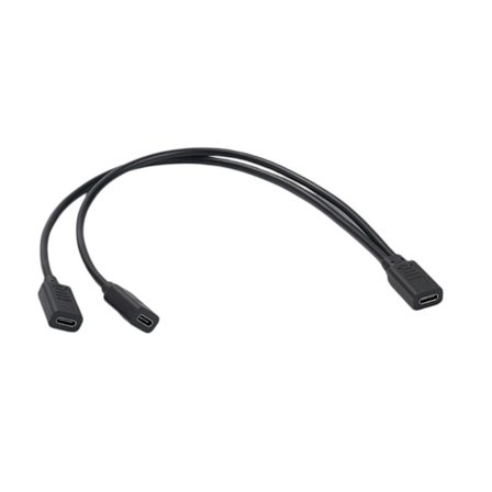 USB C Splitter Dobbelt USB C Hun Oplader Adapter USB Hun til Hun Dobbelt USB C Port Hub Strøm Split Adapter