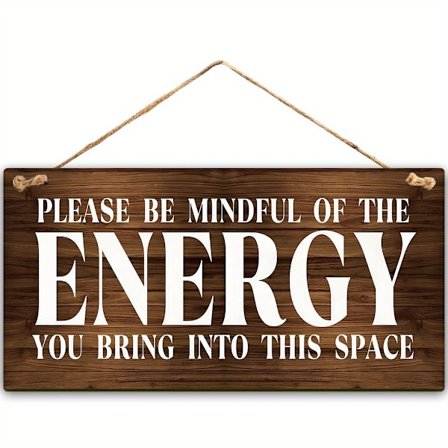 Rustik Välkommen Skylt i Trä - Inspirerande Citat Tryckt på Träplakett Hängande Skylt för Hemmet, Kaffebar, Bar Dekoration - M (FMY)