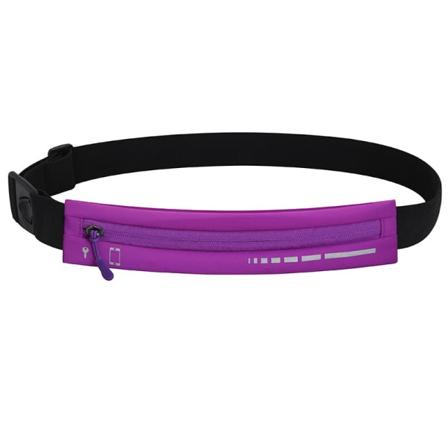 Miesten naiset Fanny Pack -vyölaukku Naisten ulkoilu Night Run Heijastava Joustava Näkymätön Vyö Grape purple