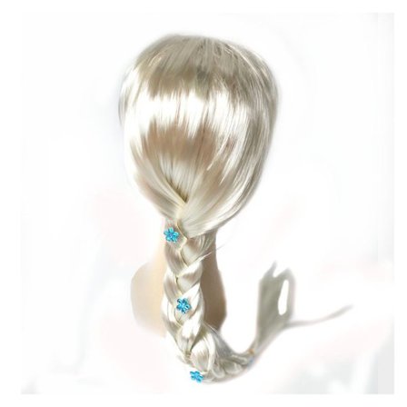 1 stk. Vakker Voksen Parykk Lys Blond Fletter Utkledning