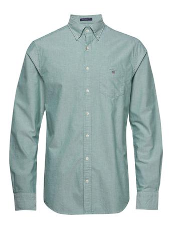 Reg Oxford Shirt Bd Skjorta Casual Grön GANT