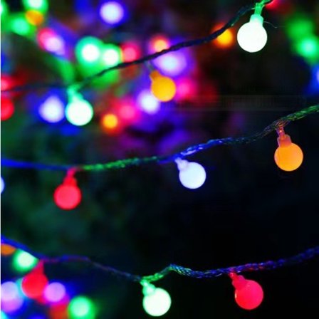 Silikon-fe-lys for julepynt Hvit kule Fargerik