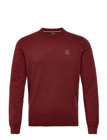Kanovano Strikkegenser M. Rund Krage Burgundy BOSS