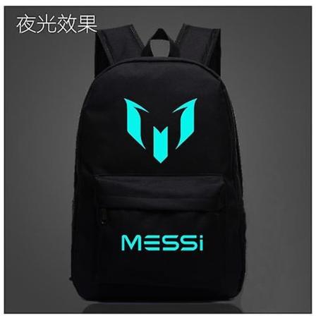 Luminous Messi 3pcs Fotball Ryggsekk 3d Printe Tenåringer Laptop Skuldervesker Kvinner Menn Videregående Skoleelever Skolesekker (FMY) Khaki