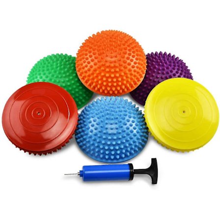 Pindsvine Balance Pods og Balance Disc, Rocky og Geometrisk Stabilitet, Core Styrke, Koordination, Massage til Voksne, Forhindringsbane til Børn og D