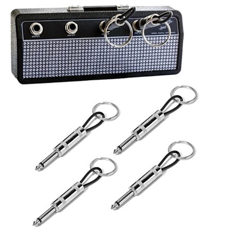 Nøglering Vægmontering, Nøglering, Guitar Gribebræt Krog Holder, Guitar Gribebræt Krog Holder til Nøglehus Tilbehør med 4 Nøgleringe Sæt