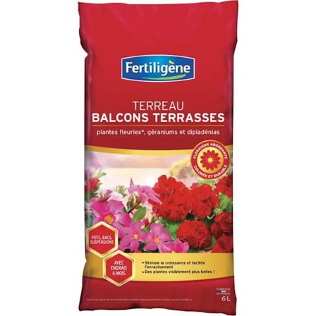 FERTILIGENE - Jord balkonger terrasser 6L