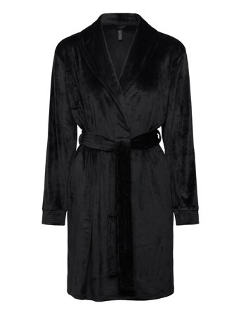Hunkemöller Robe Short Velours Quilt - Black - M/L