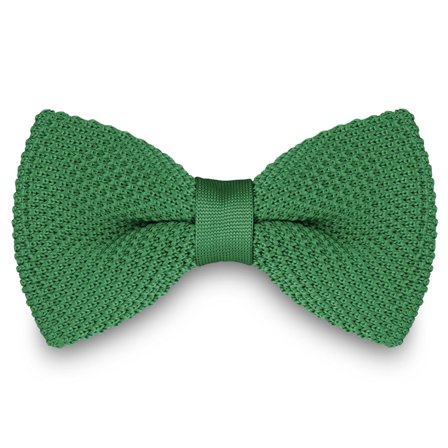 Szmaragdowa dzianinowa muszka dla mężczyzn - Muszki gotowe do noszenia