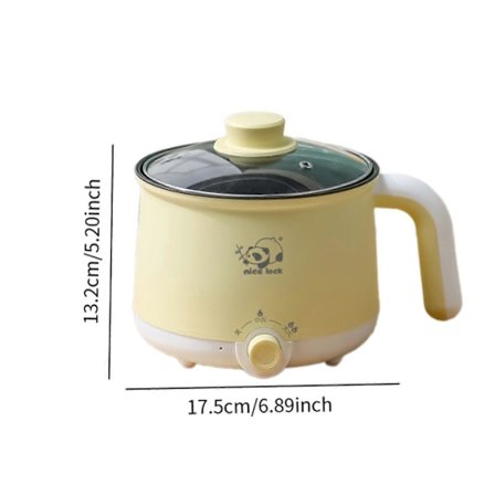 Elektrisk Gryde Bærbar 2 Gear Elektrisk Stegepande til Grød Havregrød Bøf