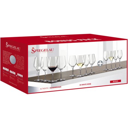 Spiegelau Authentis vin og Champagnesæt 12 stk. - Klar | KitchenOne