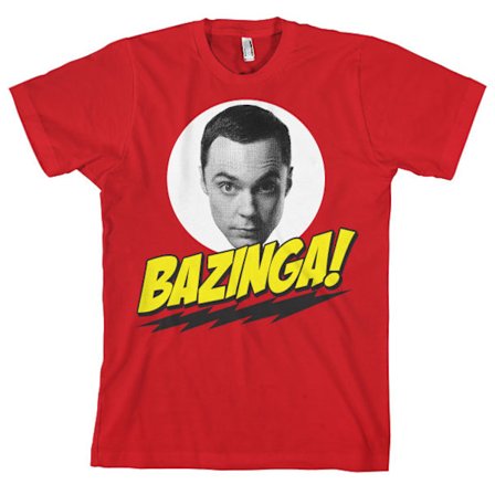Big Bang Theory T-shirt Bazinga Sheldons Head