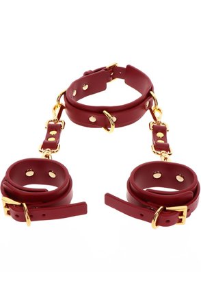 Taboom D-Ring Collar & Wrist Cuffs Handbojor och halsband - Blushme.se