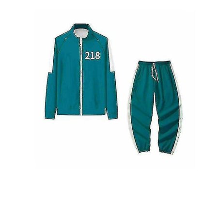 Squid Game Hoodie Tracksuit Sæt Halloween Fest Kostume_h