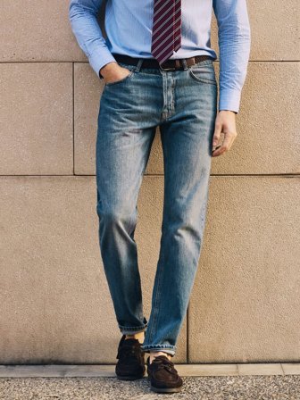 John Henric Men's Mittelblaue Jeans Size 32