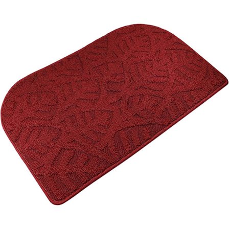 Dörrmatta för inomhusbruk, 30"x18", tvättbar i maskin, absorberande halvcirkelformad entrématta