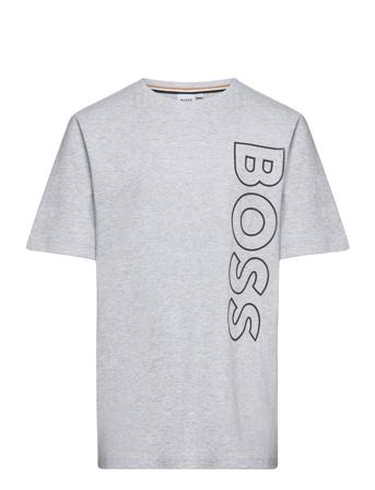 Short Sleeves Tee-Shirt T-shirts Short-sleeved Grå BOSS*Betinget Tilbud