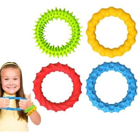 Sensoriset venyvät rannekorut | Fidget-lelut taaperoille ja lapsille - kuminauhat, 4 kpl{FY}