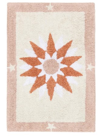 Silia Sun Baderomsteppe 60X90 Terrakotta/Rosa Bomull Vaskbart