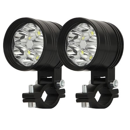 Motorcykelstrålkastare LED Extraljus Motorcykel Strålkastare Tillbehör 12V 24V 36V Moto Spot Strålkastare Universal~02900