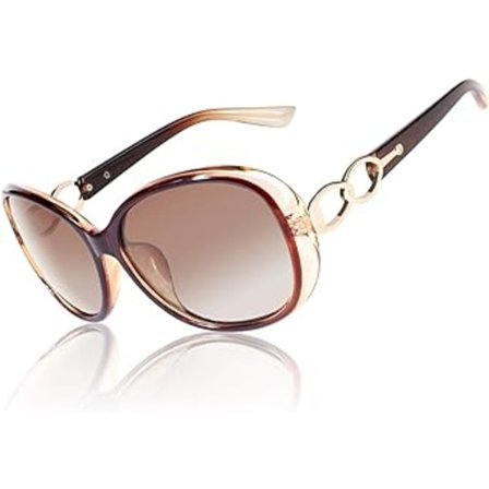 1 st Retro Polariserande Solglasögon för Kvinnor Stor Ram Designer Överstor